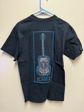 House of Blues Orlando Men’s/Unisex Sz Medium Black with Blue T-shirt Like New